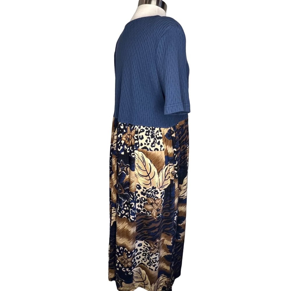 VNT  teddi Women's A Below Knee Length Dress Size Large (not on tag) Short Sleev - Picture 6 of 14